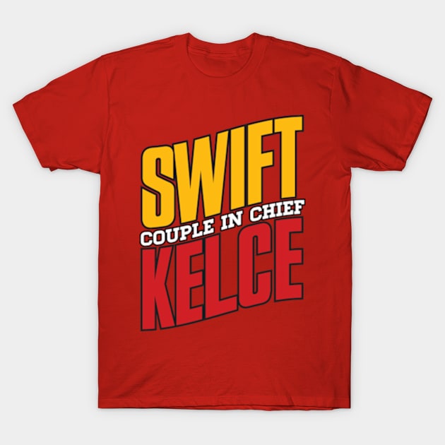 Swift Kelce Couple in Chief T-Shirt by BRAVOMAXXX